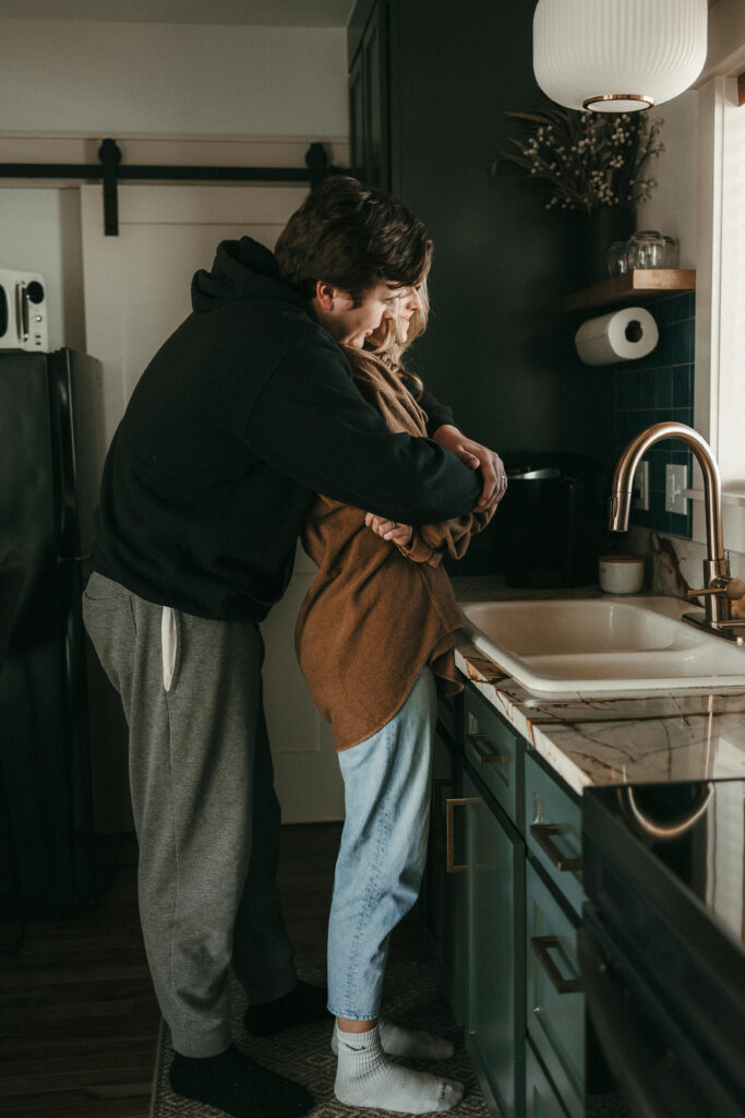 In-home couples session